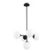 Z-Lite Midnetic 5 Light Pendant, Matte Black & Matte Opal 730-5MB - alternate 6